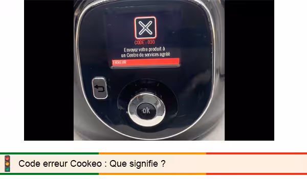 Code erreur 28 affiché sur un Cookeo