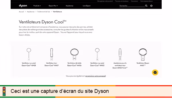 Ventilateur dyson ne fonctionne plus