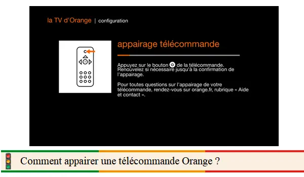 Appairage télécommande Orange