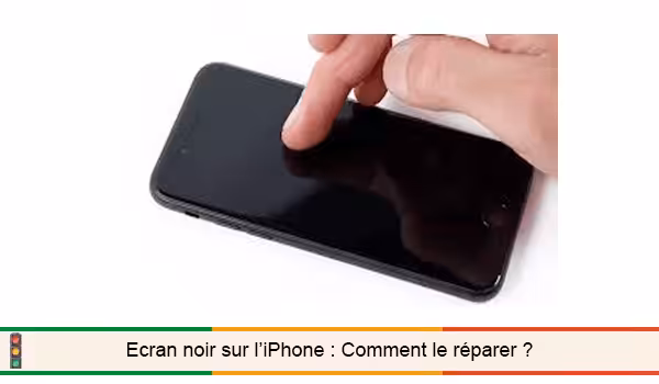iPhone allumé mais à l'écran noir
