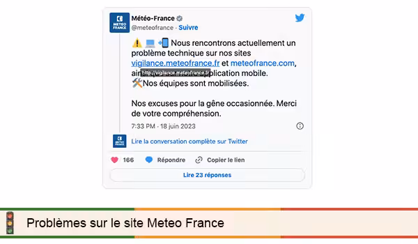 Le site de Météo-France tombe en panne