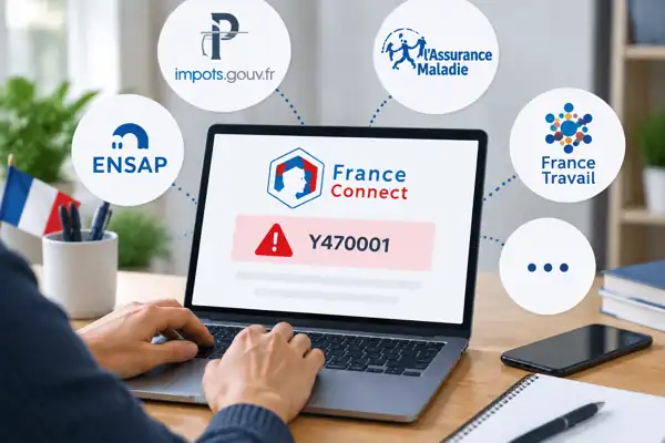 Y470001 sur les impôts, Ameli, l'ENSAP et les autres services