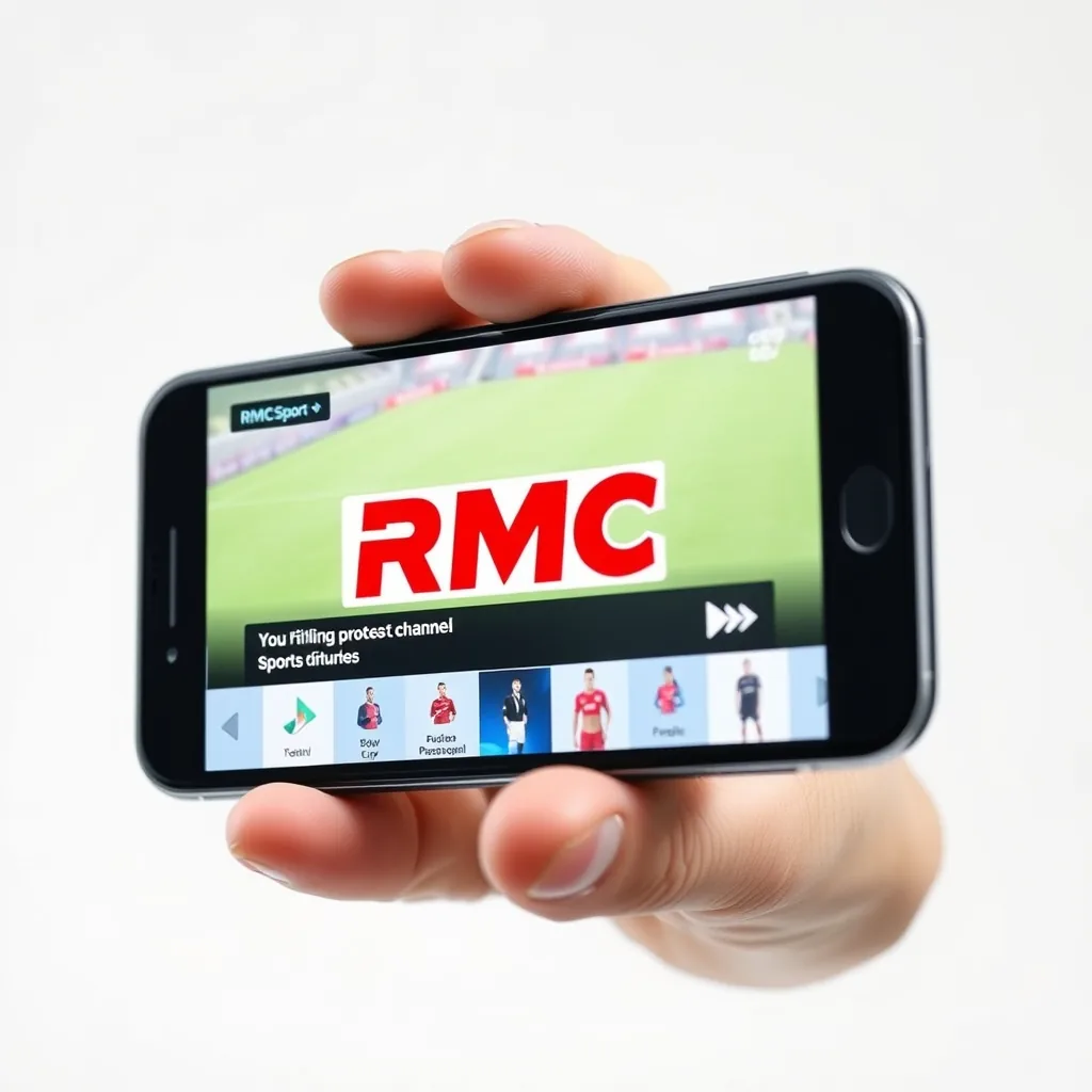 Application mobile RMC Sport avec un problème de lecture