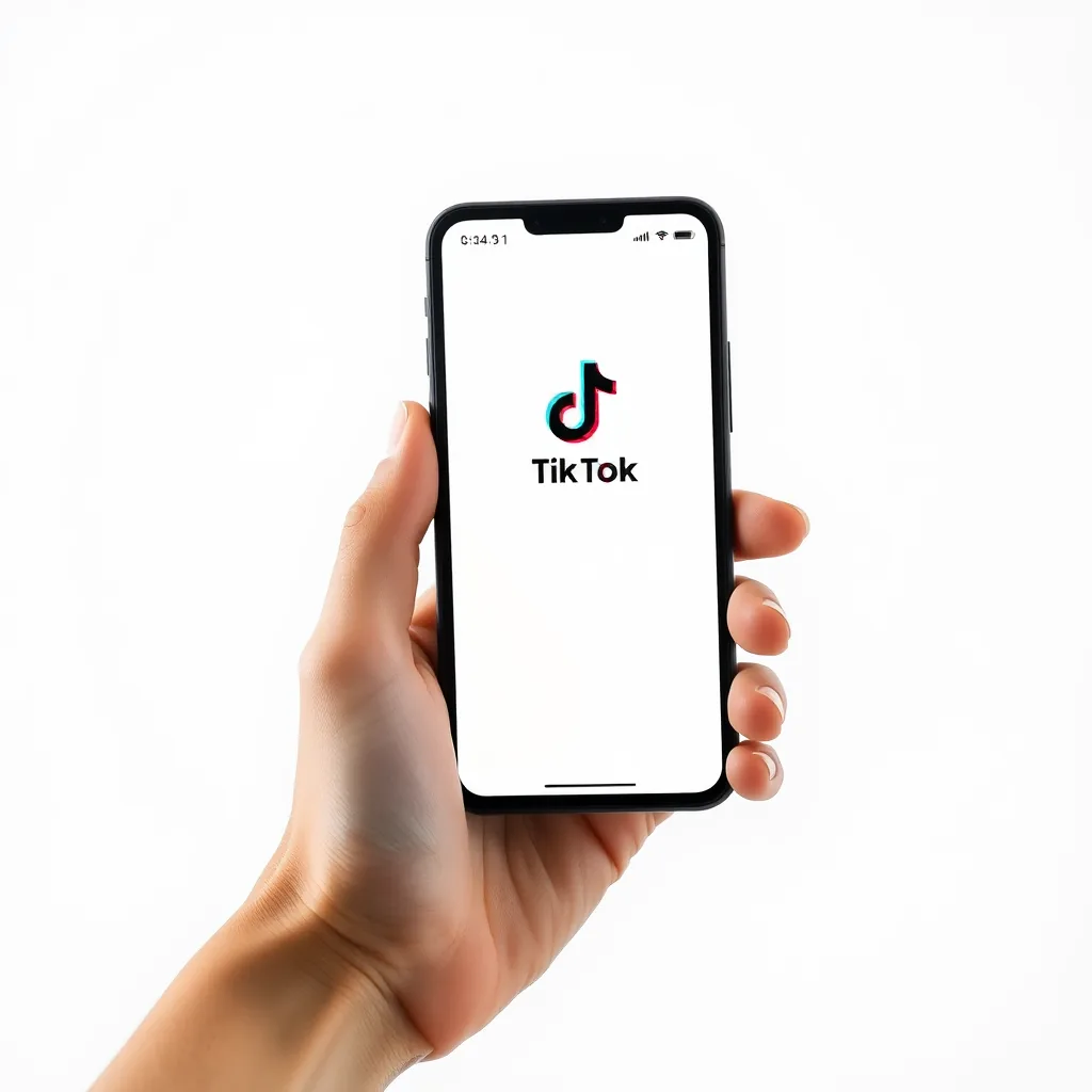 Application TikTok en panne sur un smartphone
