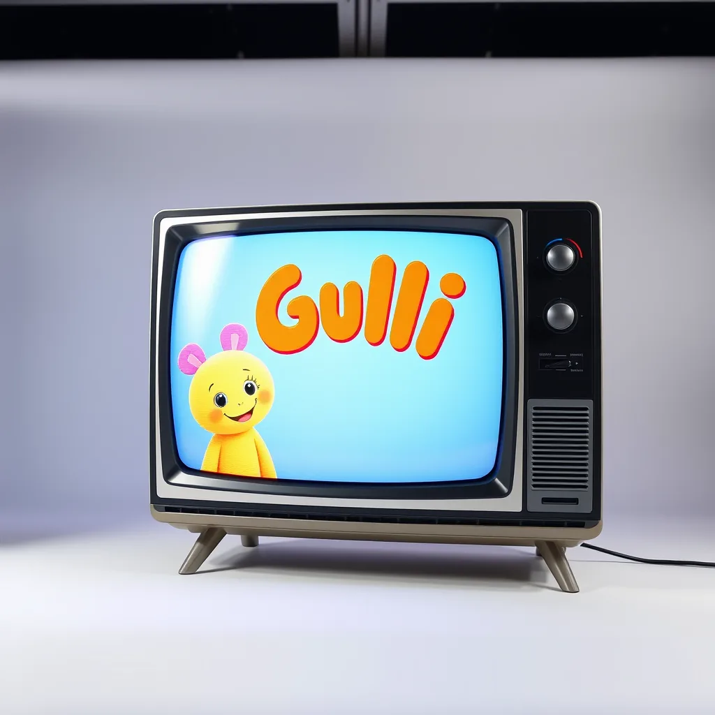 Télévision diffusant la chaîne Gulli