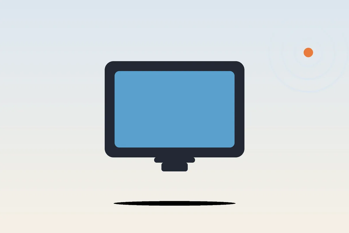 Écran de télévision avec le logo TF1 en panne de réception